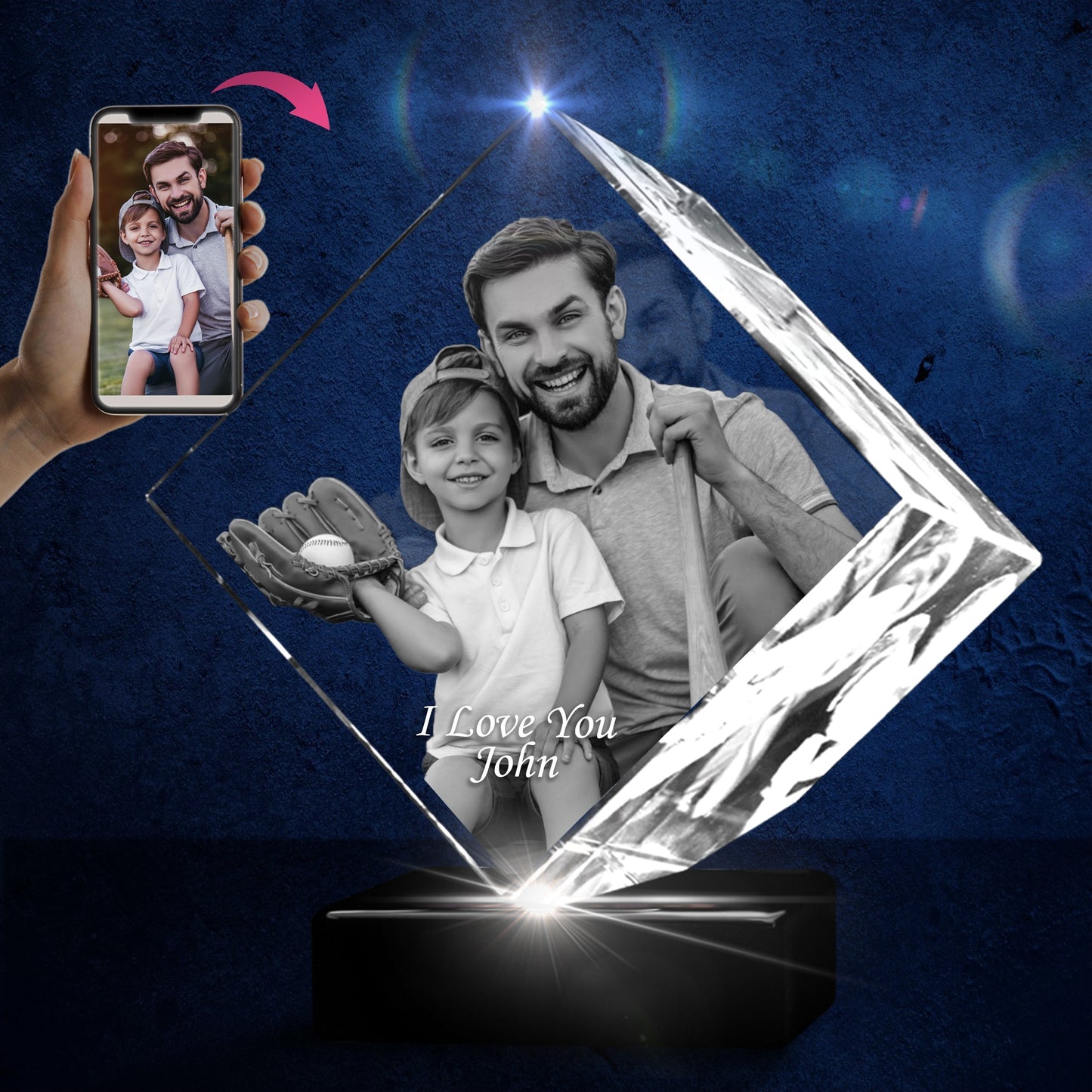 3D Crystal Diamond