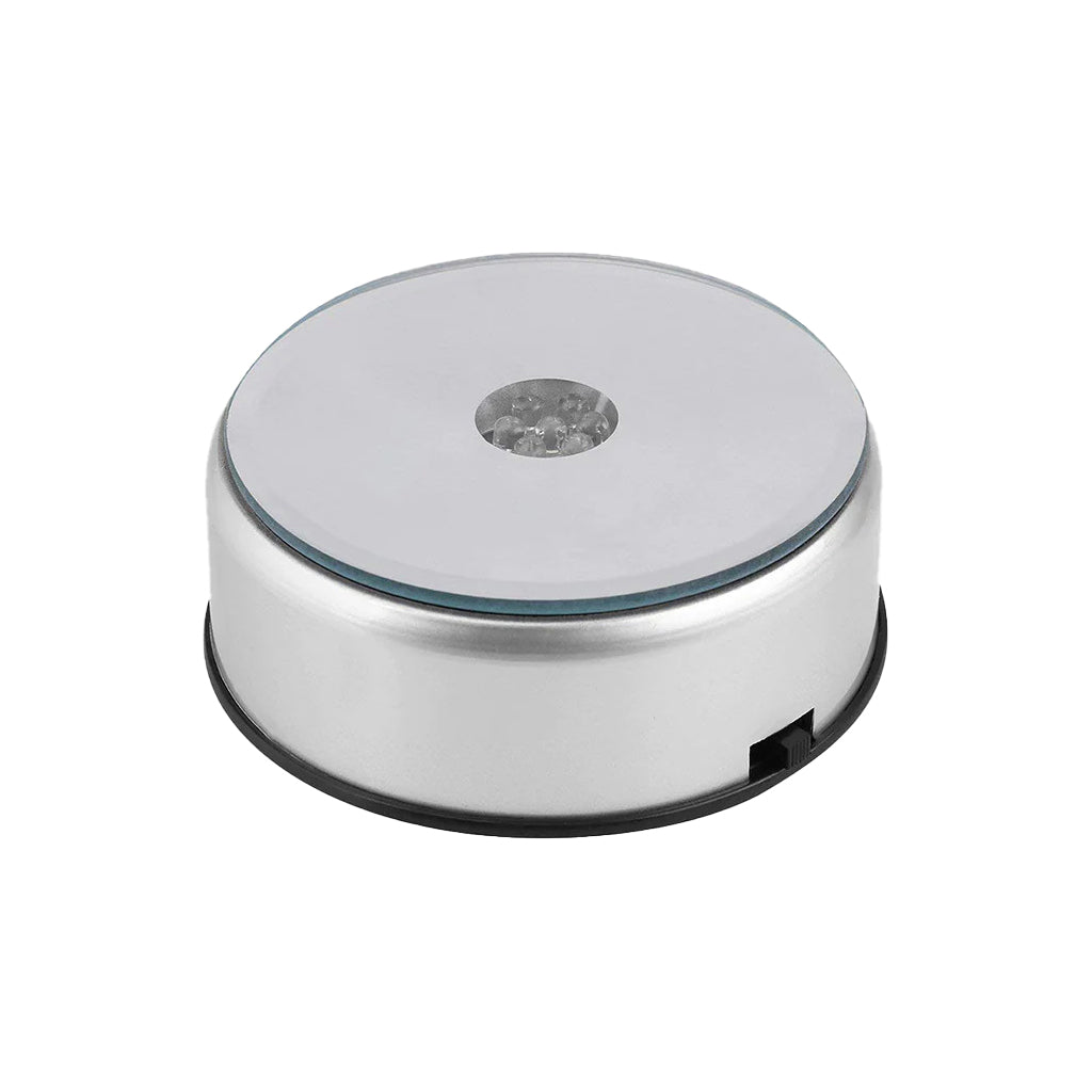 Small Rotating LED Base | Crystal Accessories – 3Dinnovation